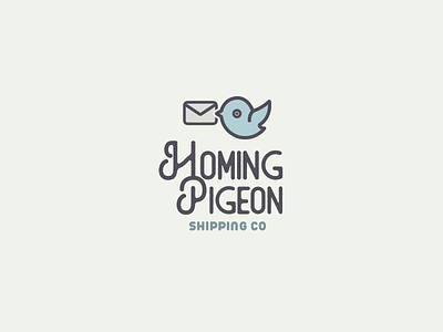 30DaysofLogos Challenge Day 23 - Shipping Company 30daysoflogos branding company design homing logo parcel pigeon shipping