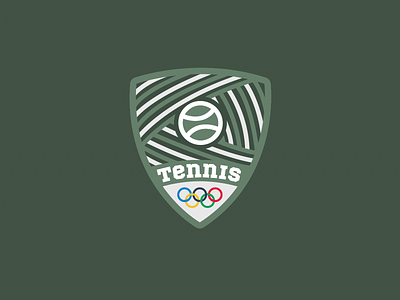 Tennis Summer Olympics Sport Badge | Dribbble Weekly Warm-Up