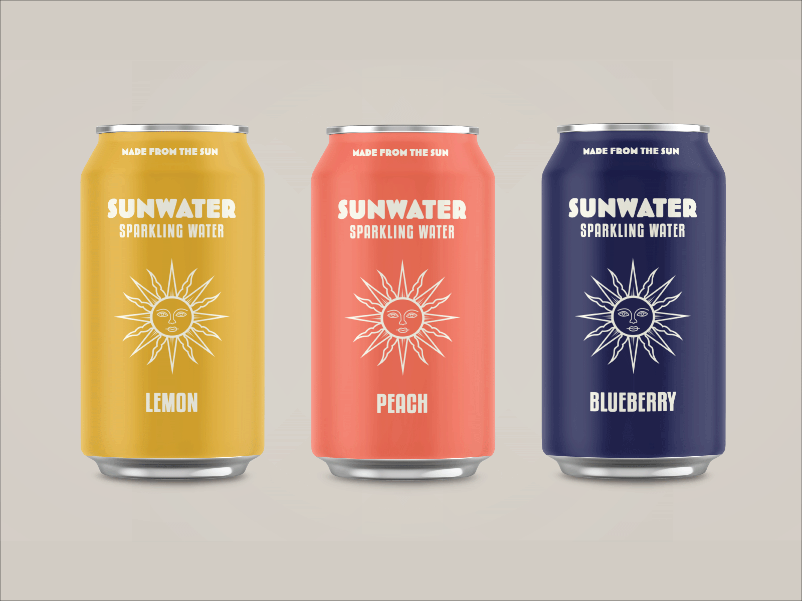 Sunwater Sparkling Water | Dribbble Weekly Warm-Up