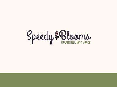 Speedy Blooms Flower Delivery Service | Dribbble Weekly Warm-Up