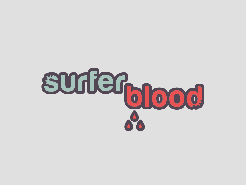 Surfer Blood | Band Logo Series surfer blood beach surf music west palm beach logo florida band logo alternative