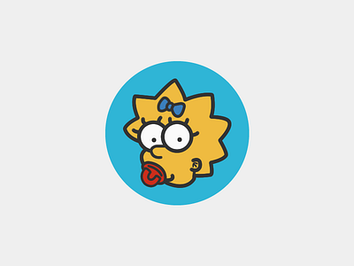 Maggie Simpson | The Simpsons Series animation cartoon fox icon maggie simpson the simpsons tv show vector