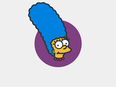 Marge Simpson | The Simpsons Series animation cartoon fox icon marge simpson the simpsons tv show vector