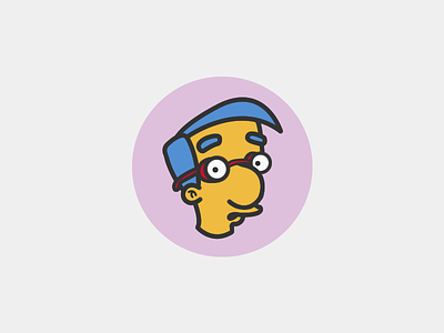 Milhouse Van Houten | The Simpsons Series animation cartoon fox icon milhouse milhouse mussolini van houten the simpsons tv show vector