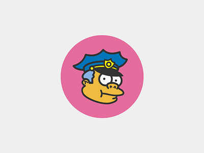 Chief Wiggum | The Simpsons Series animation cartoon chief wiggum clancy clarence wiggum fox icon the simpsons tv show vector