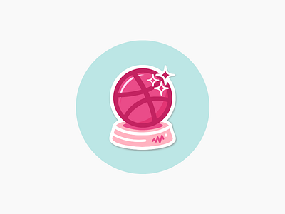 Dribbble Crystal Ball crystal ball dribbble future playoff sparkle sticker
