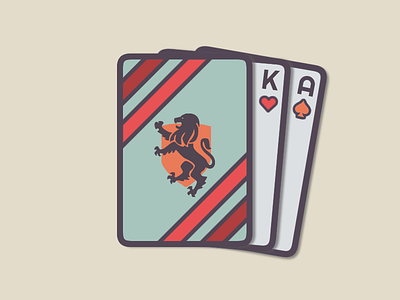 Custom Playing Cards | Weekly Warm-Up ace deck design dribbbleweeklywarmup icon jack king lion logo long live the king playing cards queen vector