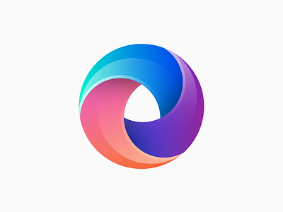 Drive abstrack design gradient logo