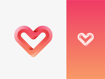 Dribbble Love adobe gradient illustrator logo