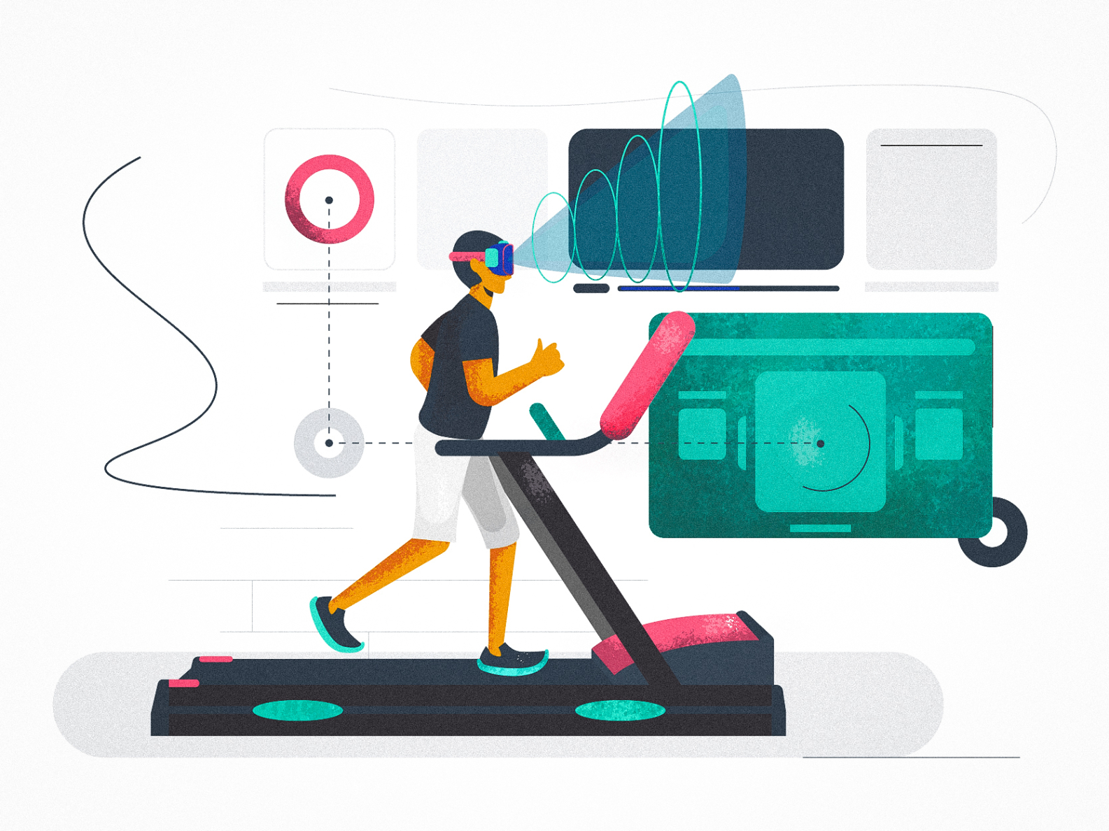 VR and Running by Mica Andreea for Design+Code on Dribbble