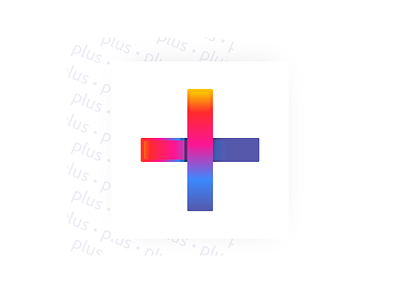 PluS Mark adobe app branding clean design icons identity illustration logo mark minimal plus rainbow symbol symbol icon ui ux vector web website