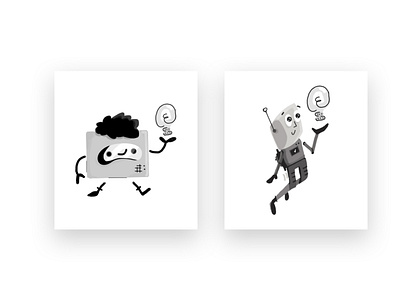 Mascot Sketch Concepts animation app branding character coding design digital art illustration illustrations logo mascot mascot character mascot logo product design robot tech technology ui ux website