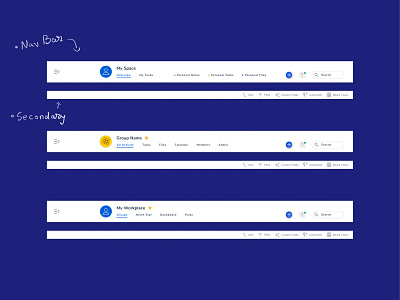 Navigation Redesign UX/UI Web App app design interactive interface menu navbar navigation navigation bar product design research team teams ui user flow ux uxdesign web web app work work management zoom