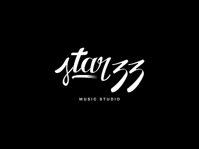 Logo for Music Studio "star33" branding design illustration lettering logo logomark logos mark music romania studio typography