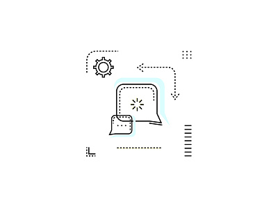 "Chat", Vector Icon Illustration, "Office Icons Package"