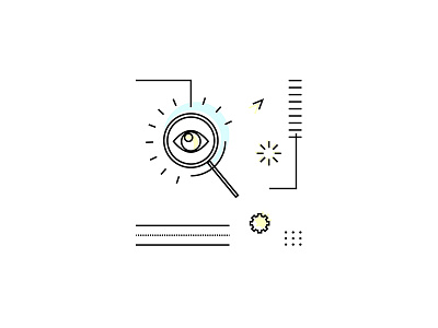 "Search", Vector Icon Illustration, "Office Icons Package" design graphics icon icons illustration illustrator infographic line office package prints ux