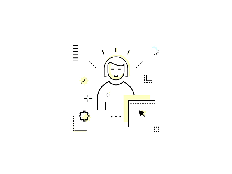 Female User Vector Icon Illustration Office Icons Package By Mica Andreea On Dribbble