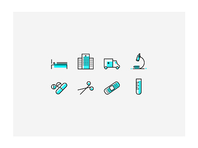 "Healthcare" Icons, Part 1 doctor healthcare healthcare icons hospital icon icons illustrations illustrator medical microscope patient vector