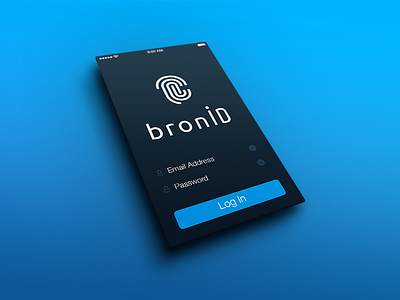 "BronID", Logo Design app coding fingerprint illustration lock locksmith logo logo app logos ux webdesign website