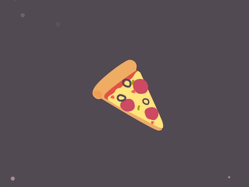 "Just a Sllice " GIF illustration after effects animation flat design gif illustration illustrations illustrator motion design pizza ux webdesign