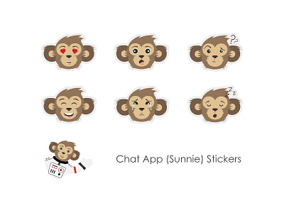Vector Pack - Chat Stickers for App 2d animation app characters custom stickers emoji faces icons icons pack illustration illustrations illustrator message messenger sticker mule sticker pack stickers ui ux vector vector animation