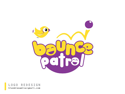 Logo Redesign Final - Bounce Patrol app art director branding children creative creative design creative logo custom drawing identity illustration kids logo logo redesign modern modern logo parents type typogaphy vector