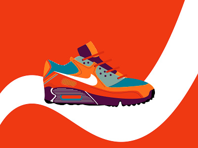 You Better Run, Better Run air max animation app branding colour design footwear illustration minimal modern nike nike air retro shoes simple sneaker ui vector vector art web