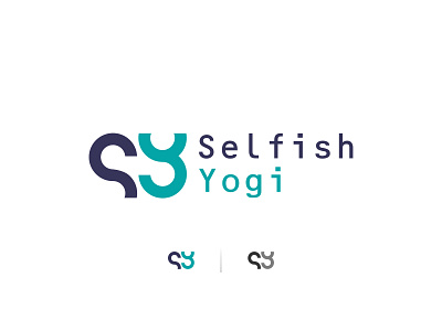 Selfish Yogi, Brand Logo app brand identity branding design icon icons identity lettering lettermark logo mark minimal simple type typography ui ux web website yoga