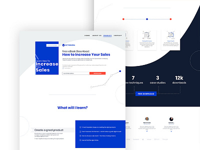 Landing Page, UX/UI design