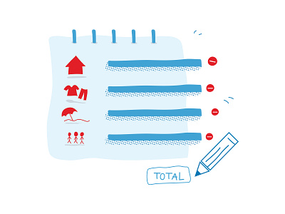 5. Calculate your monthly expenses account animation app branding calculator creative design digital art expenses fintech icon icons illustration minimal modern simple ui ux vector website