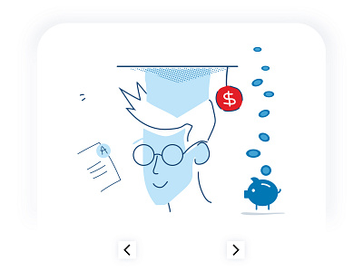 Now you know your strengths and weaknesses animation app banking branding design fintech guy icon icons illustration infographic minimal modern money person simple ui ux vector website