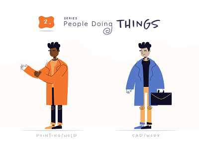 2. People Doing Things - Series activities animation app branding briefcase character design cool design guy icons illustration man people people icons poses ui ux vector website work