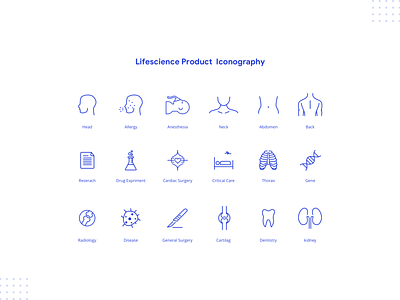 lifescience product  iconography