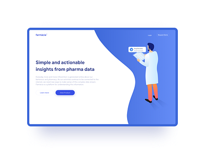 farmàcia: Simple and actionable insights from pharma data dashboard dashboard app dashboard ui design studio illustration minimal pharma pharmaceutical pharmaceuticals pharmacist pharmacy ui ui design ux visual visual design visual identity