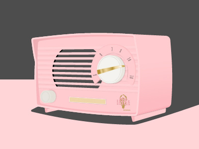 Vintage Radio 2 adobe illustrator graphic design ideas radio vector vintage