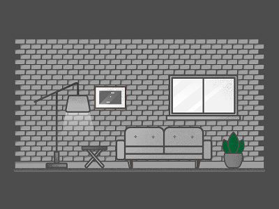 Grainy living room adobe illustrator black gradient grain graphic design gray living room texture vector