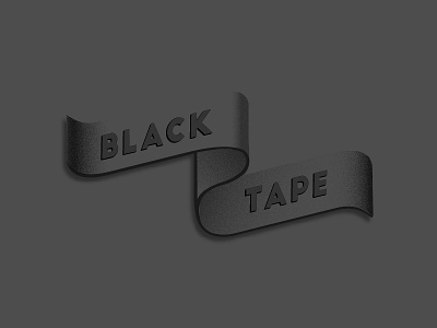 Black Tape adobe illustrator banner black gradient grain graphic design logo vector