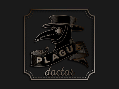 Plague Doc adobe illustrator black gradient grain graphic design gray plague doctor texture vector