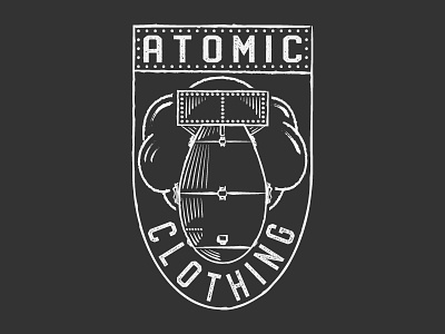 Atomic Clothing adobe illustrator badge bomb graphic design shirt design vector