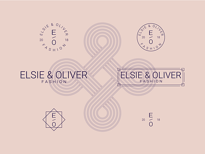 Elsie & Oliver Fashion adobe illustrator badge branding daily logo challenge flat art flat illustrator graphicdesign illustration logo vector vector art