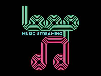 Loop Music Streaming adobe art badge branding challenge daily flat graphicdesign illustration illustrator logo vector