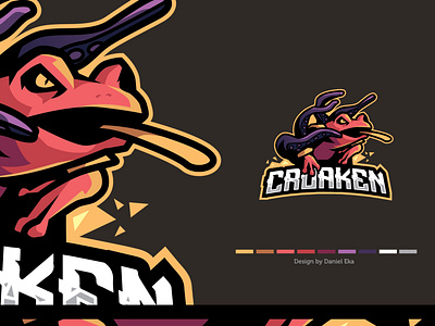 Croaken | Esport Logo esport esport logo illustraion logo logo design logo illustration logoplace logotype mascot character mascot logo