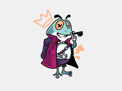 Hungry King character character design comic doodle frog illustration king mascot mascot character mascot design