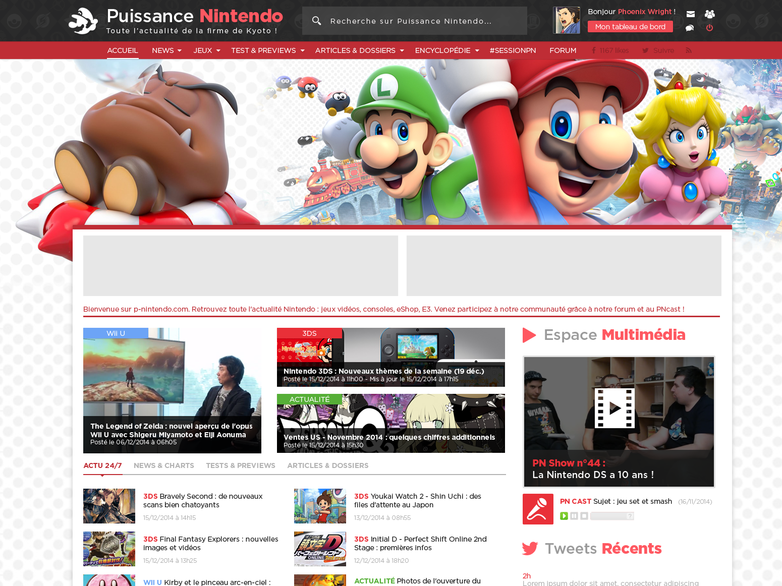 Puissance Nintendo A Nintendo News Website By Julien Schmitt On Dribbble