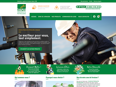 Chapus produits petroliers - An oil provider website