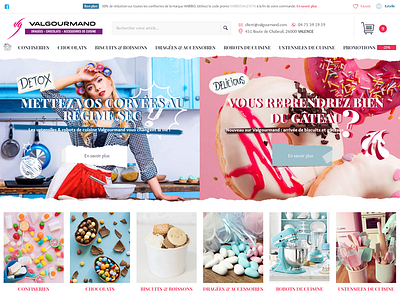 Valgourmand - A sweets Ecommerce Website (B) design ecommerce ecommerce design freelance design landing page showcase ui design ux design webdesign website