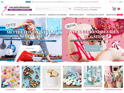 Valgourmand - A sweets Ecommerce Website (B)