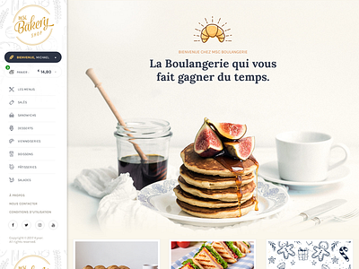 MSC Boulangerie - A fastfood & bakery Framework (B) bakery design ecommerce ecommerce design freelance design landing page sandwich showcase ui design ux design webdesign website