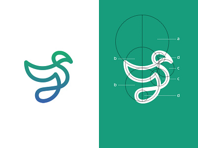 Bird Logo abstact animal art bird bird icon bird logo blue branding design green icon logo logo concept logo design mascot minimal sketch ui ux vector