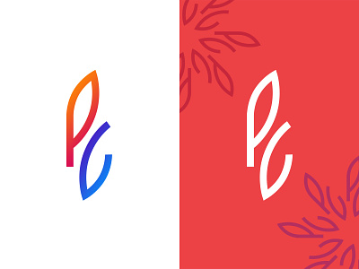 PC logo branding design flower flower logo icon logo logo alphabet logo concept logo design logotype minimal p logo ui ux vector